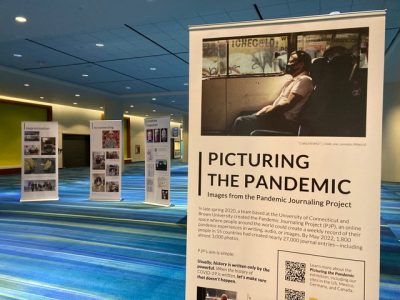 Picturing the Pandemic exhibit sign
