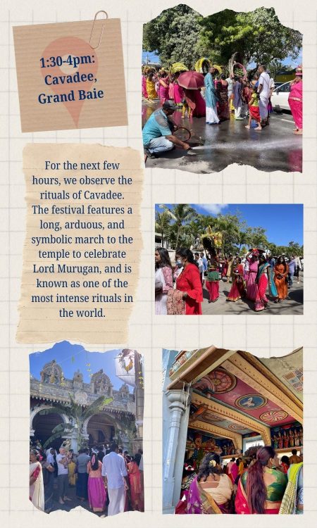 Images of Cavadee, a Mauritian religious festival.