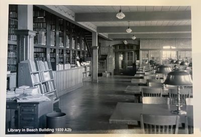 View of library interior.