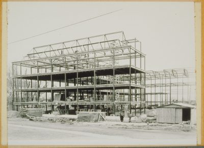 Beach Hall under construction, 1929.