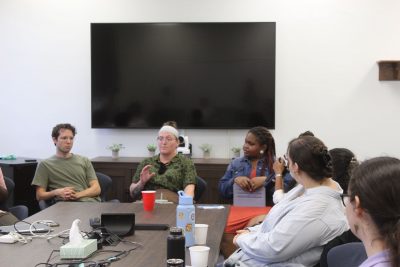Panelists leading conversation